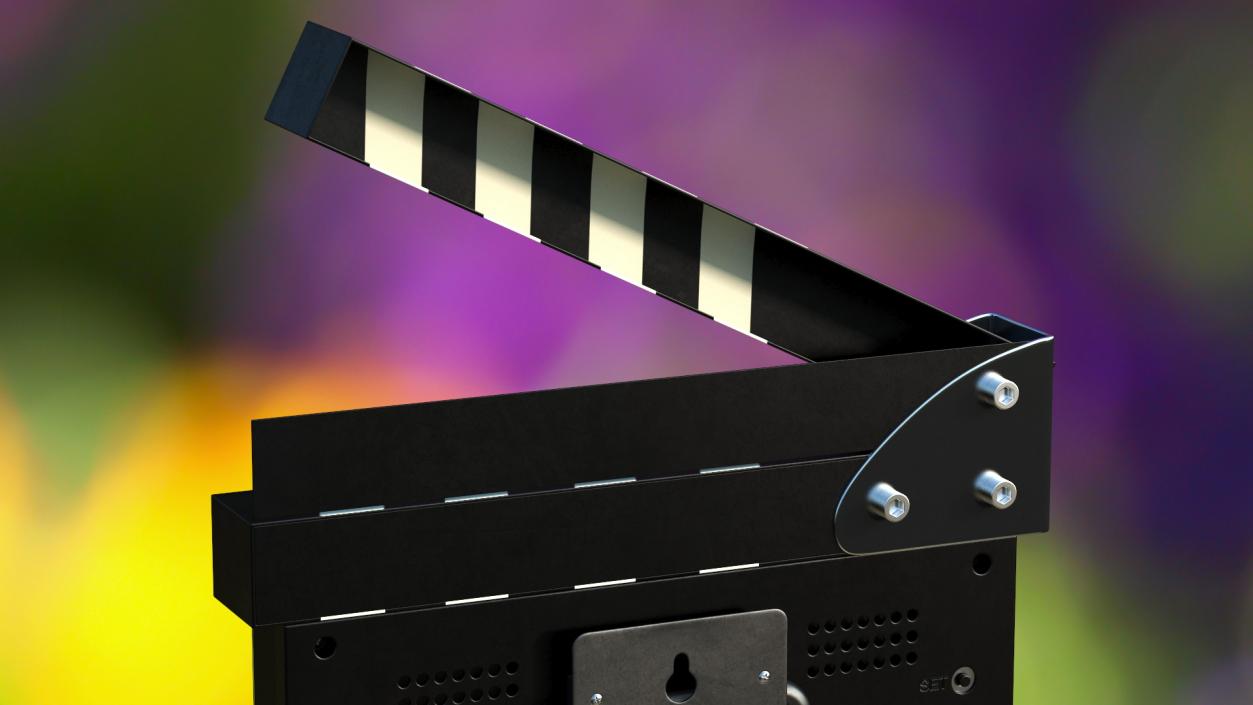 3D Open Digital Movie Clapboard model