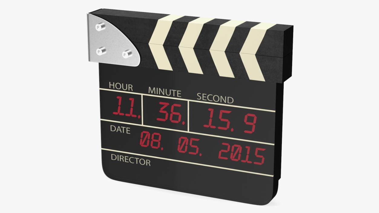 3D Open Digital Movie Clapboard model