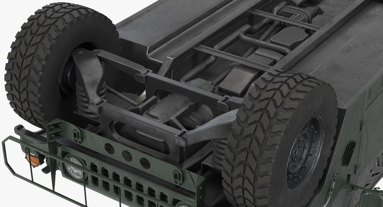 Cargo Troop Carrier HMMWV m1038 Green 3D