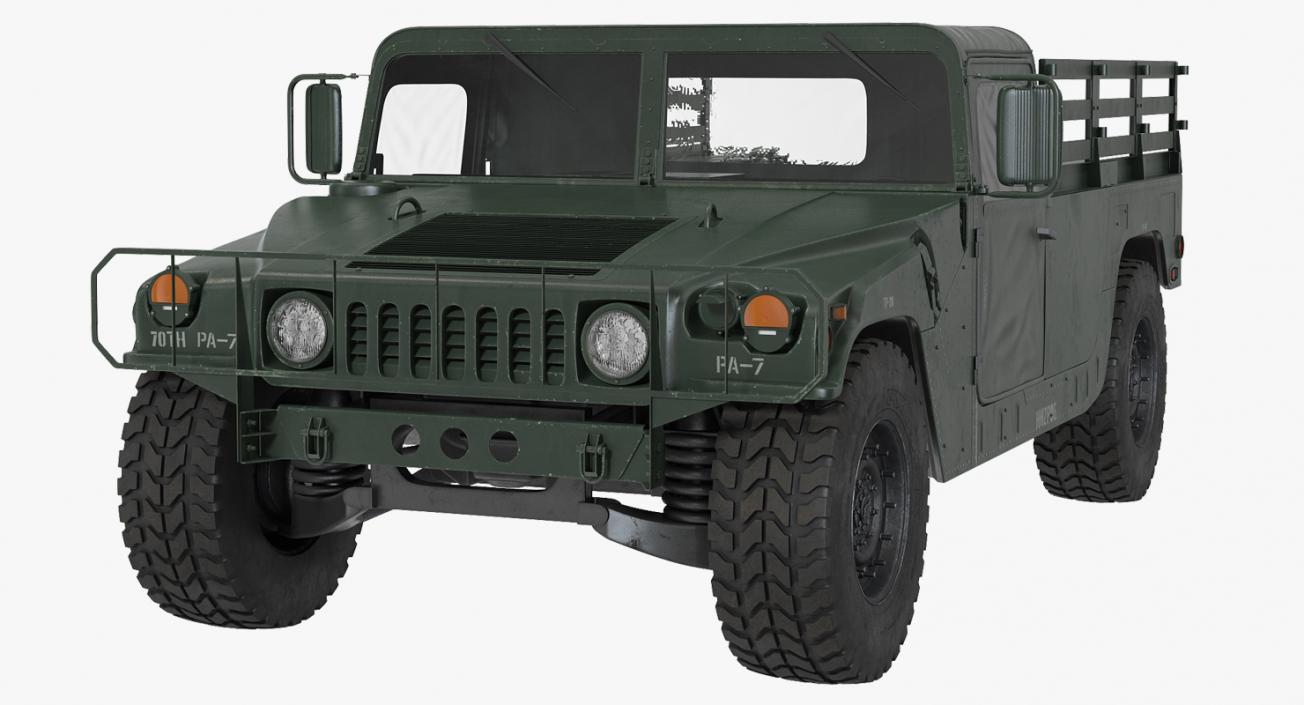 Cargo Troop Carrier HMMWV m1038 Green 3D