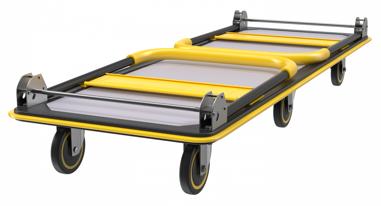 Folded Heavy Duty Platform Hand Truck 3D