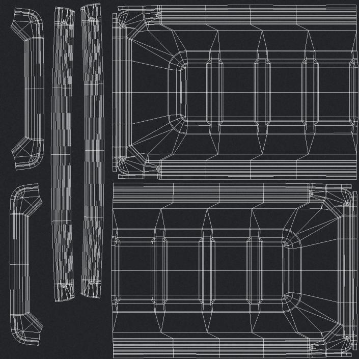 Folded Heavy Duty Platform Hand Truck 3D