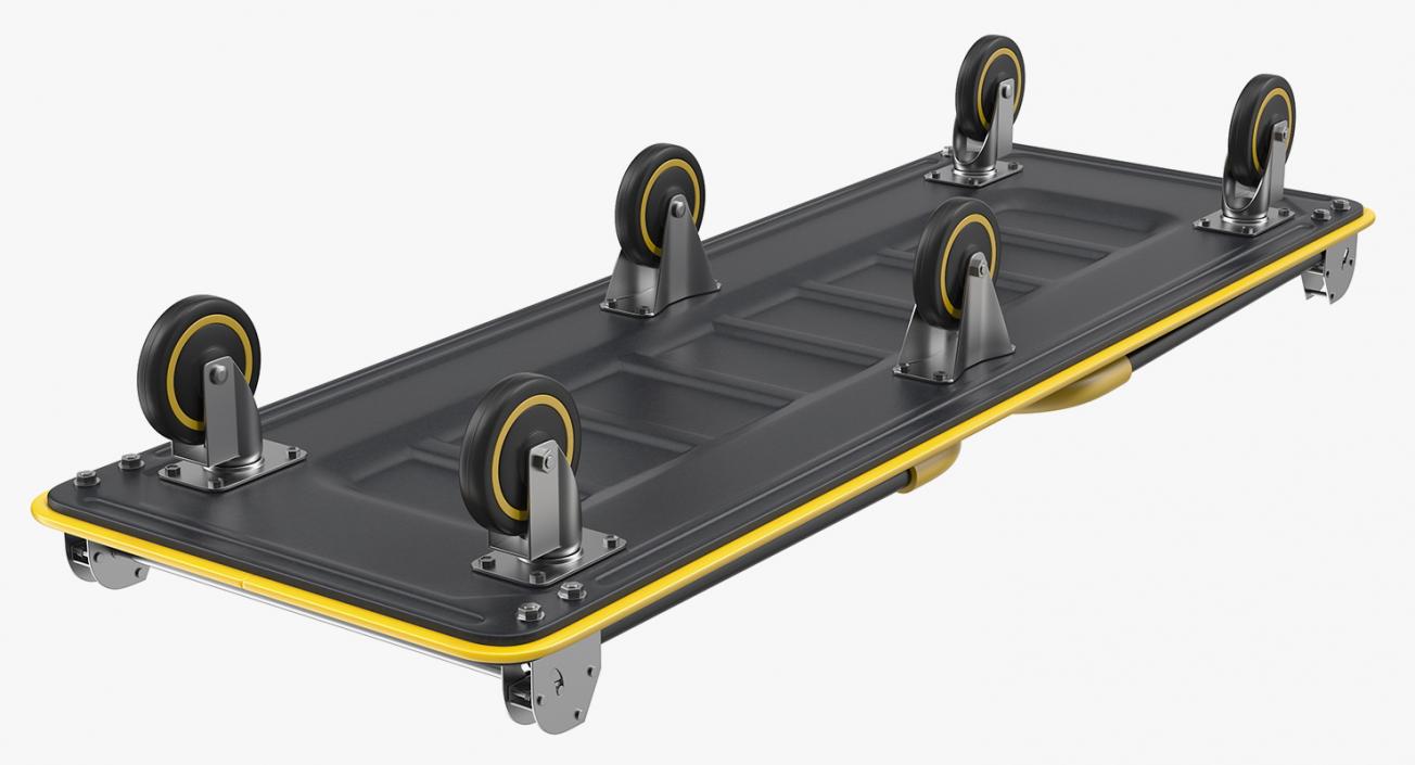 Folded Heavy Duty Platform Hand Truck 3D