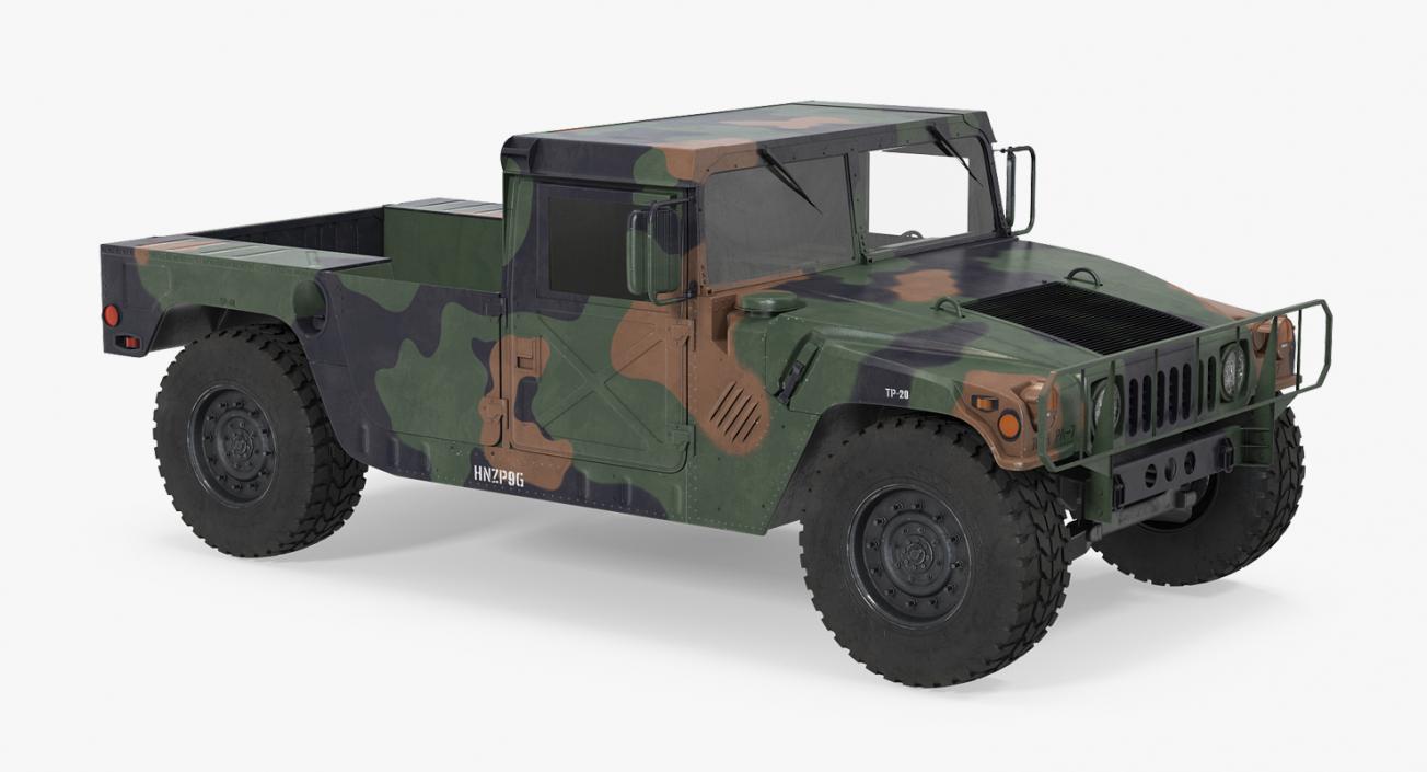 3D HMMWV M998 Simple Interior Camo