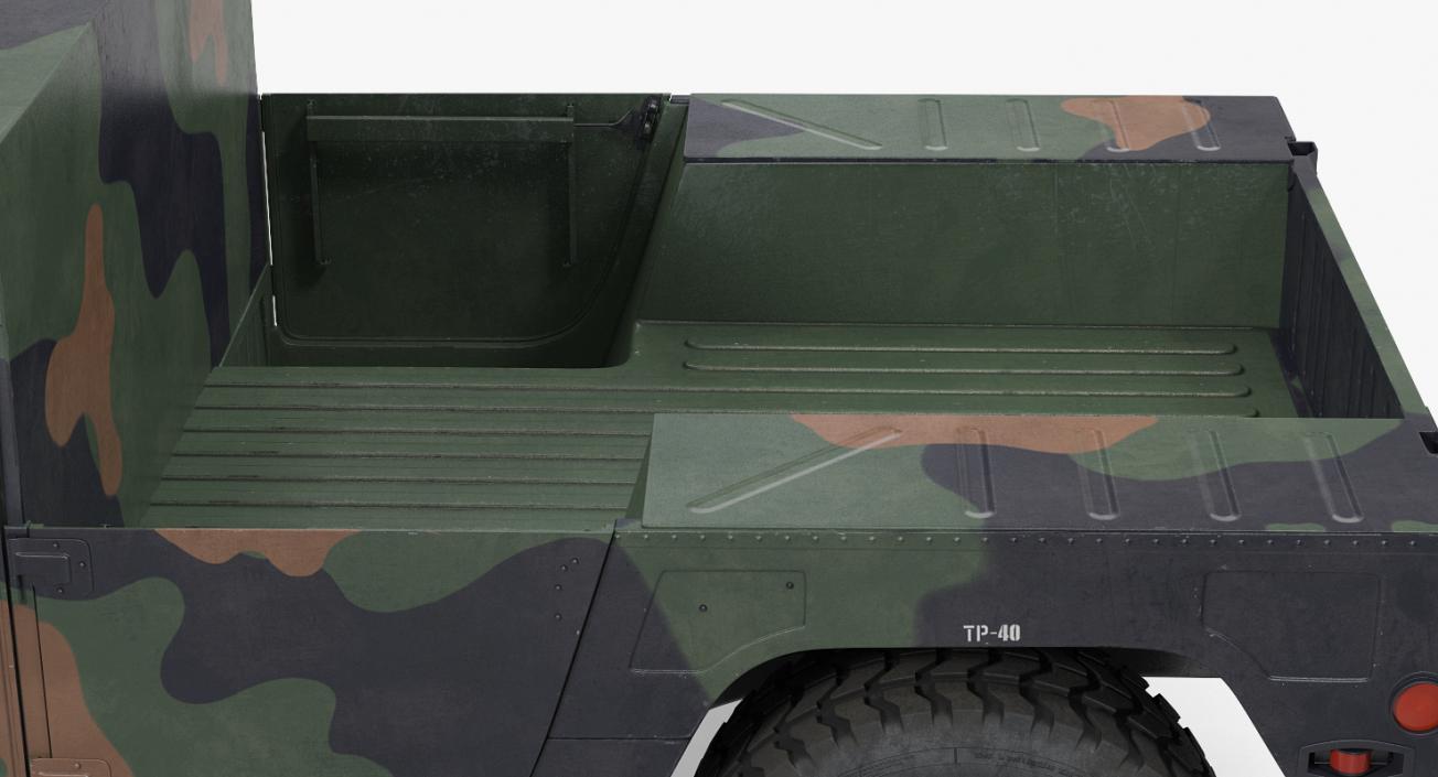 3D HMMWV M998 Simple Interior Camo