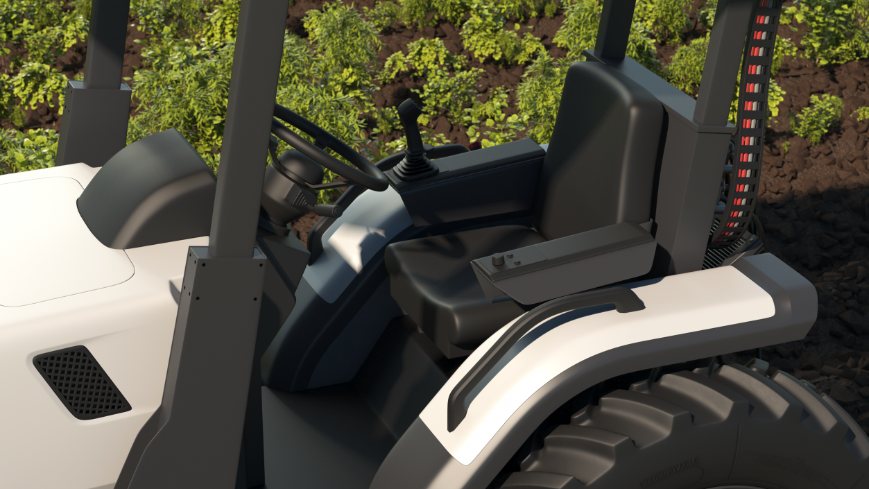 Autonomous Electric Tractor 3D