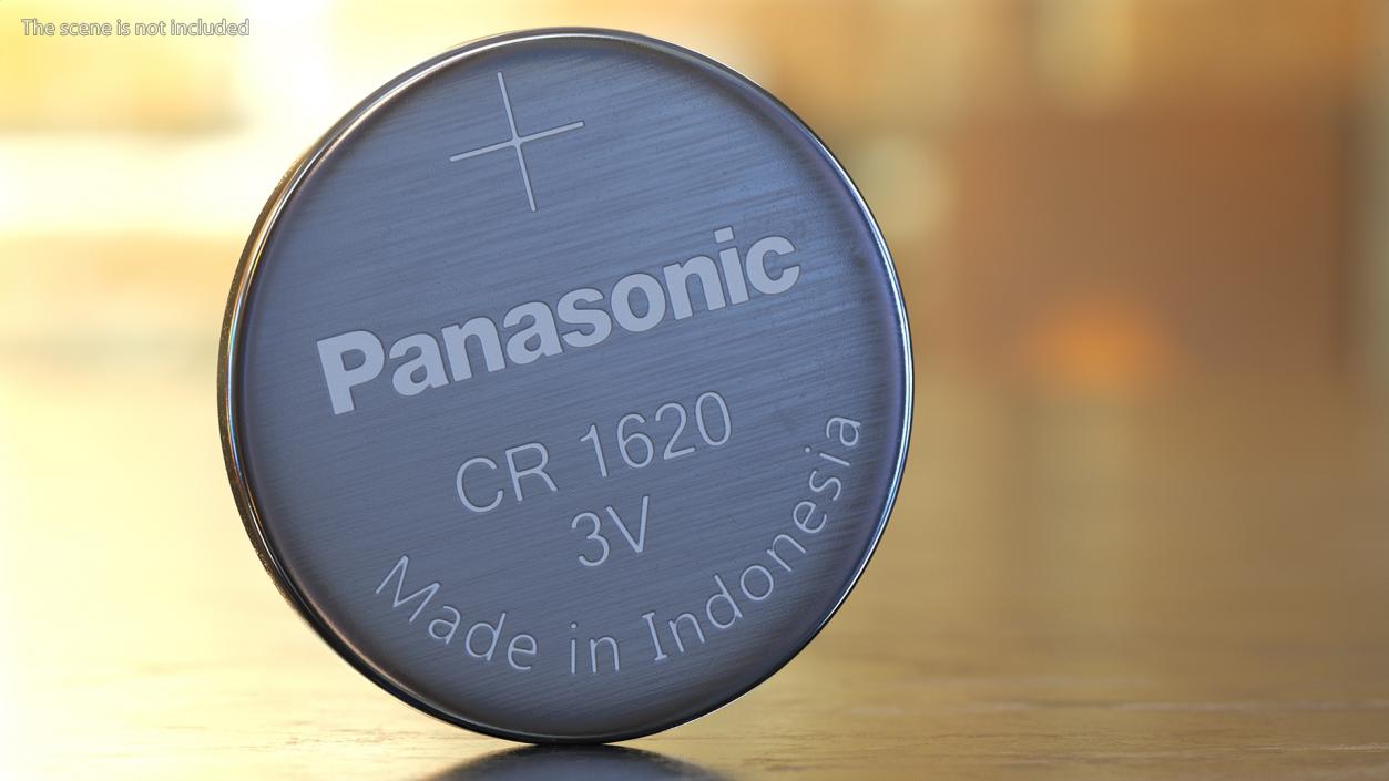 3D Button Cell Battery Panasonic CR1620