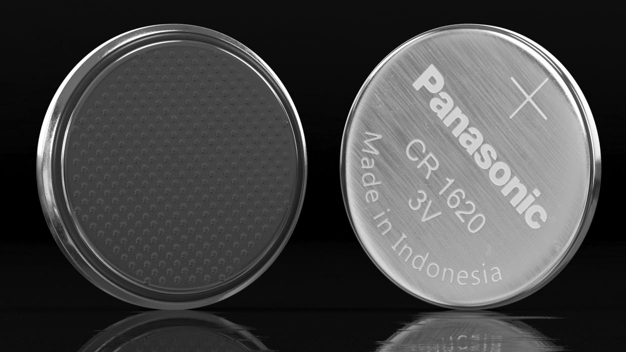 3D Button Cell Battery Panasonic CR1620