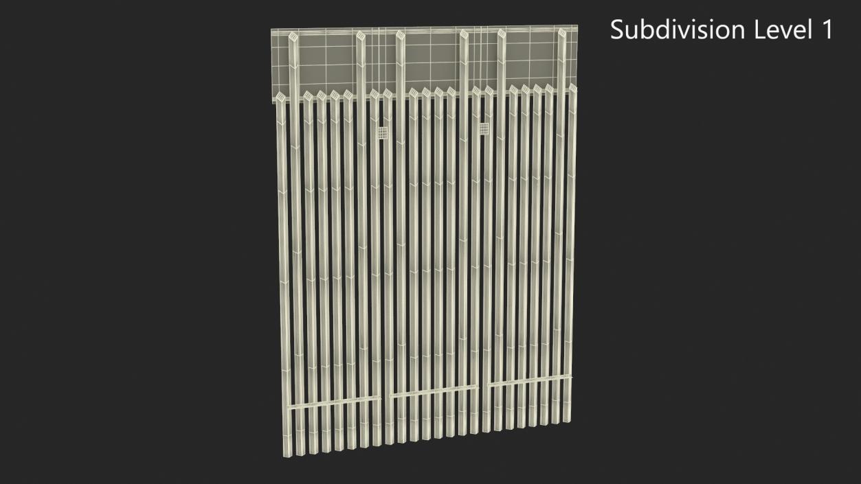 3D model United States Mexico Wall