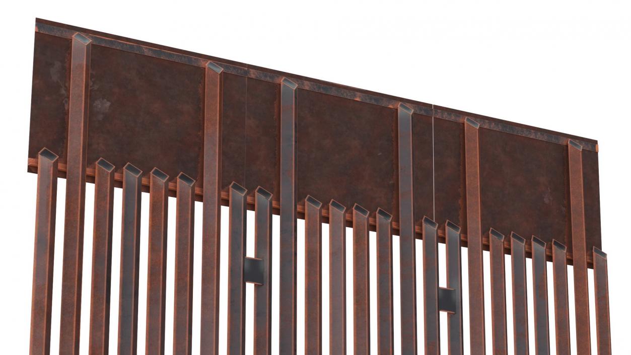 3D model United States Mexico Wall