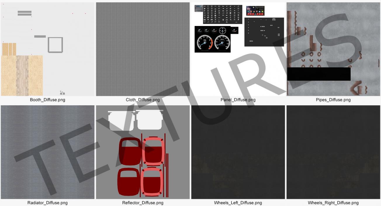 3D model Box Truck Generic Simple Interior 2