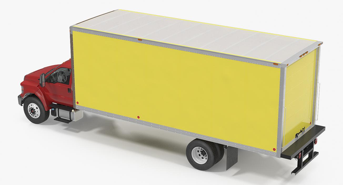 3D model Box Truck Generic Simple Interior 2