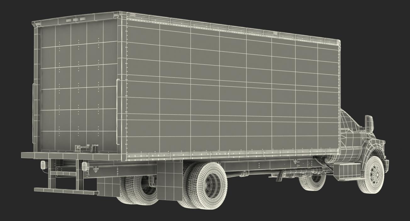 3D model Box Truck Generic Simple Interior 2