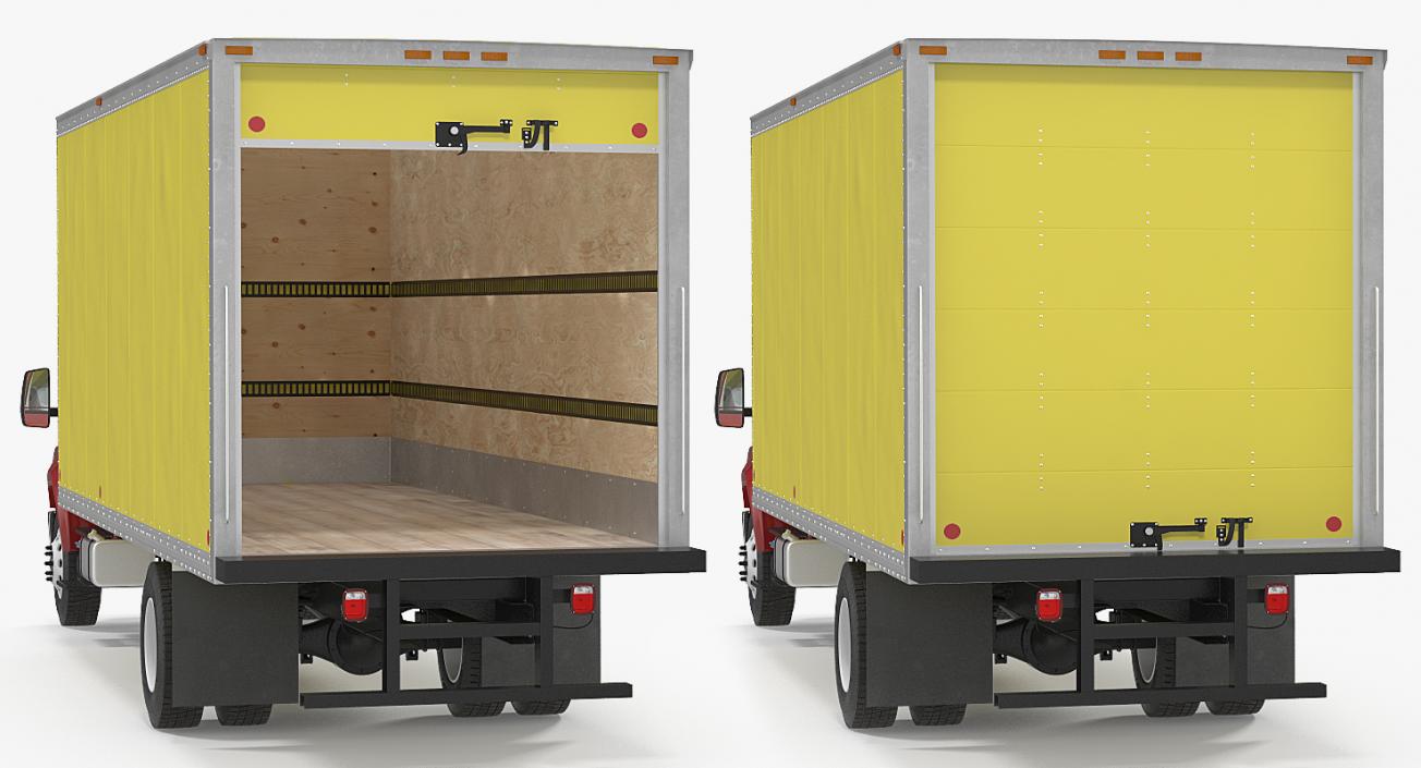 3D model Box Truck Generic Simple Interior 2