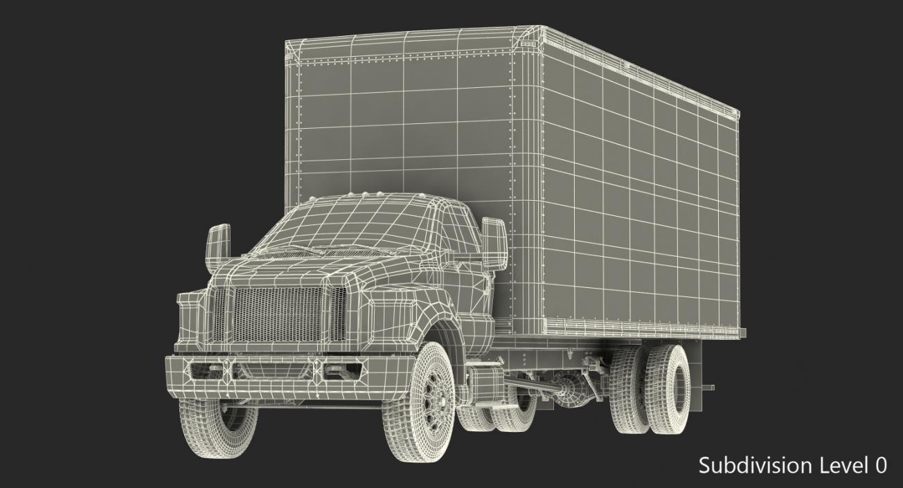 3D model Box Truck Generic Simple Interior 2