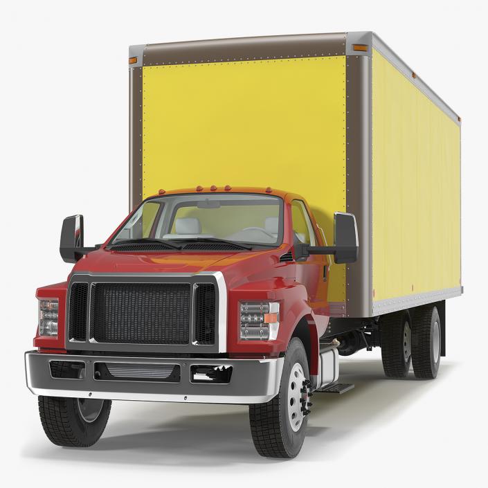 3D model Box Truck Generic Simple Interior 2