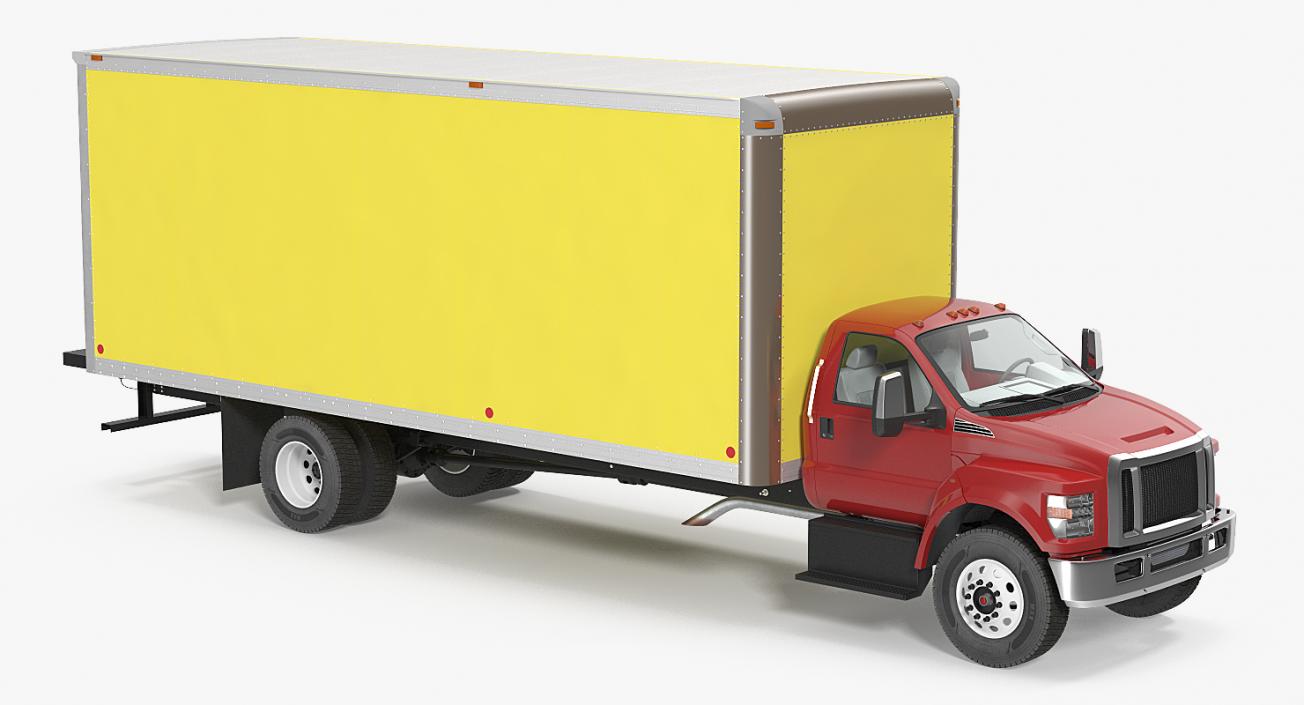 3D model Box Truck Generic Simple Interior 2