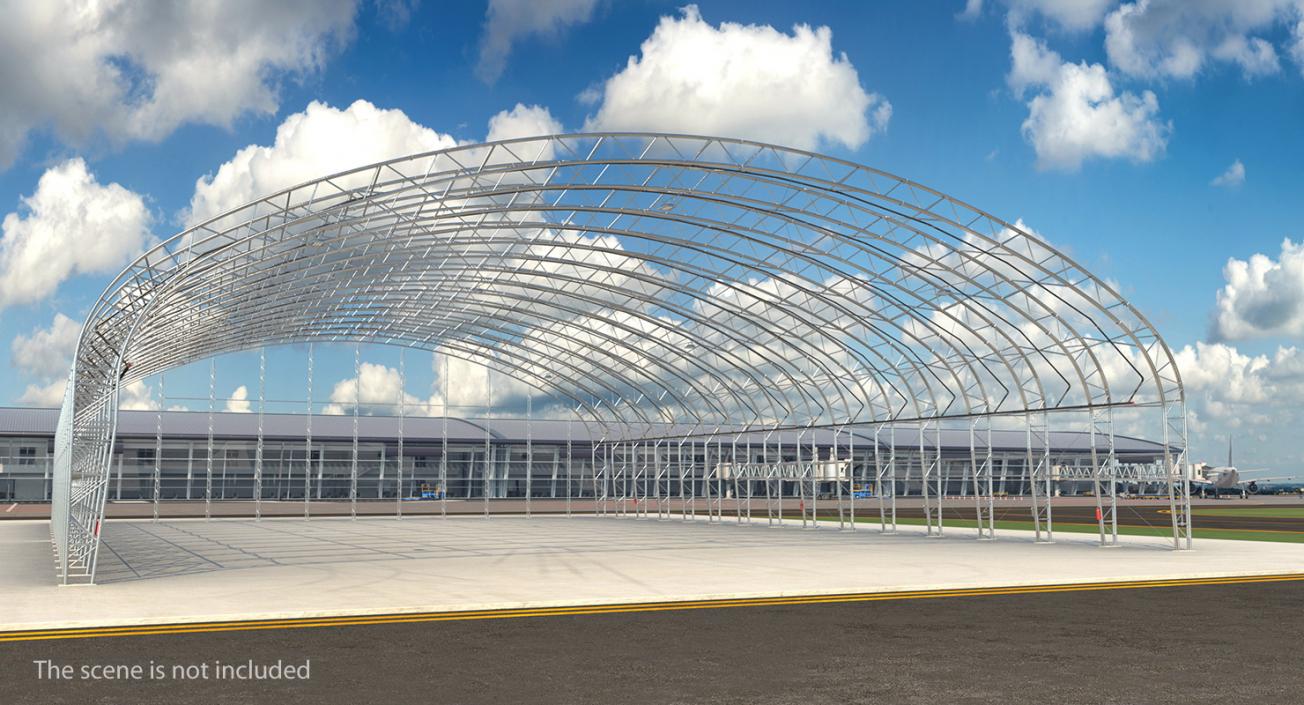 3D model Steel Hangar Construction