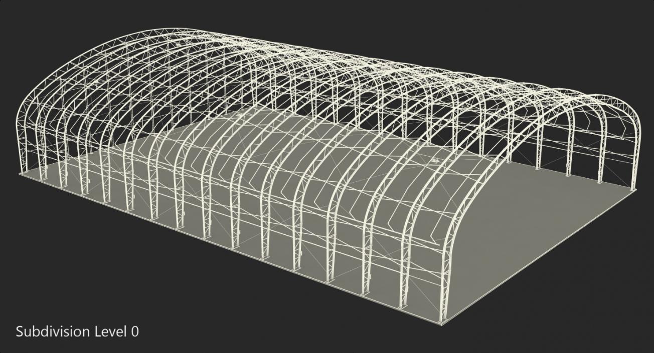 3D model Steel Hangar Construction