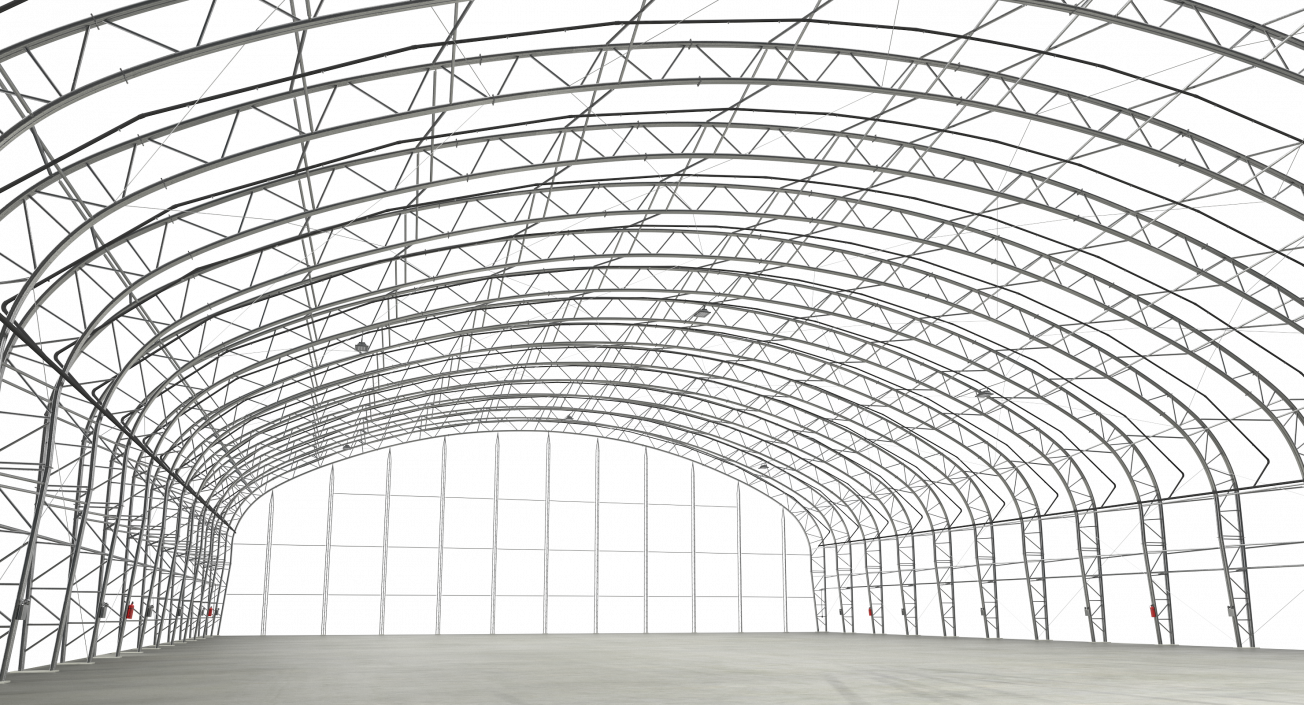 3D model Steel Hangar Construction