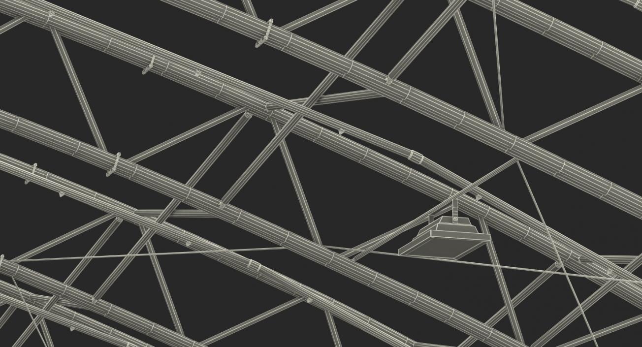 3D model Steel Hangar Construction