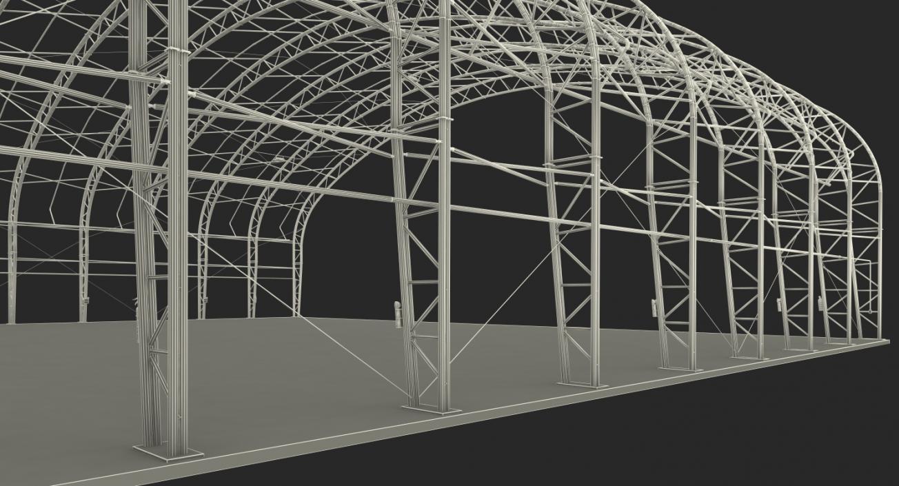 3D model Steel Hangar Construction