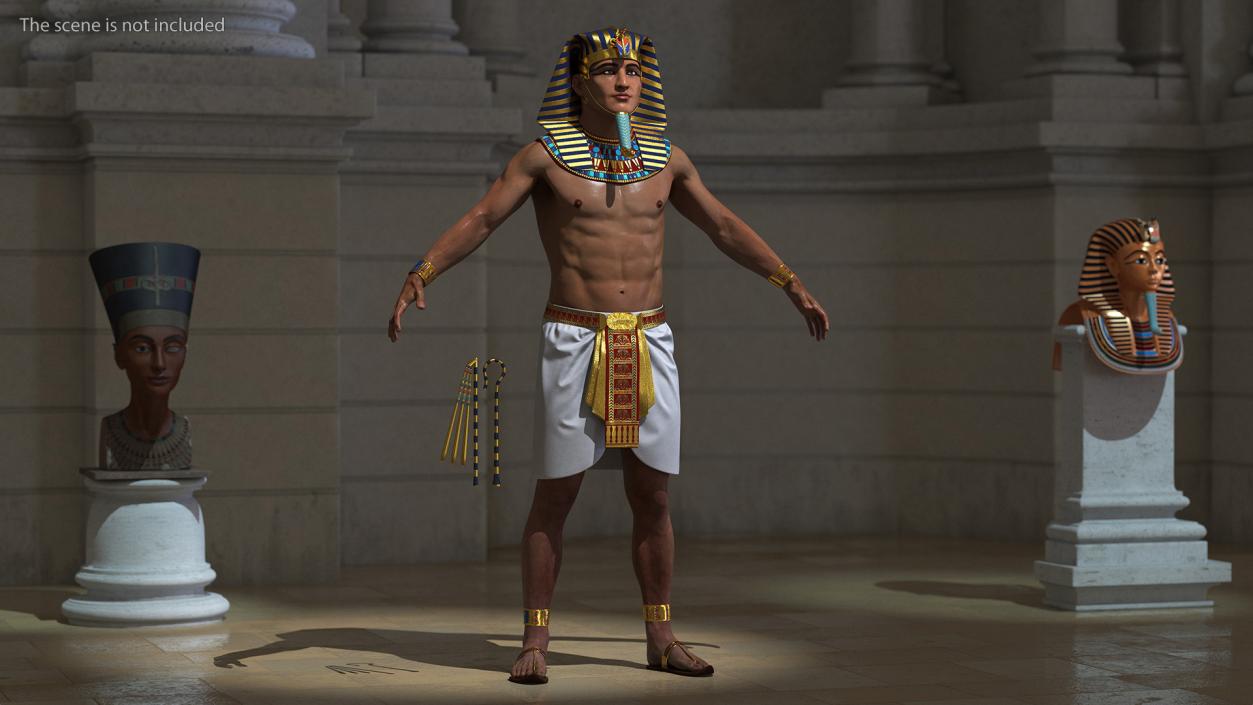 Ancient Egyptian Pharaoh 3D model