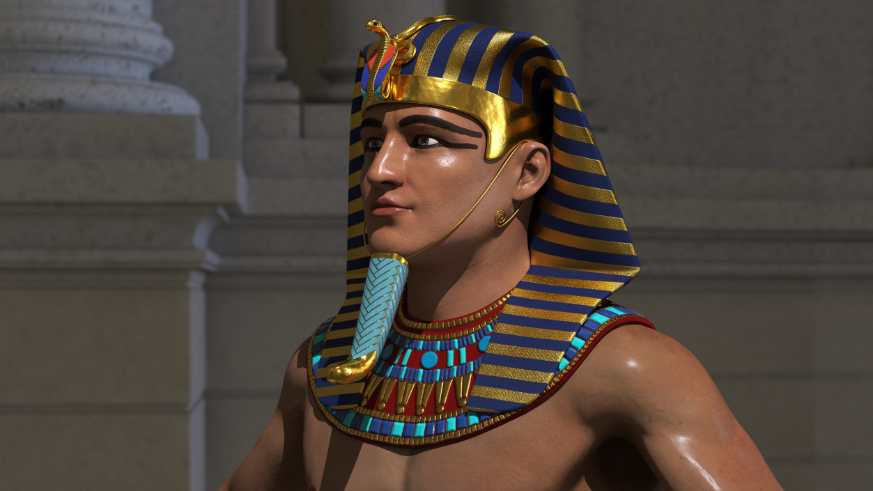 Ancient Egyptian Pharaoh 3D model