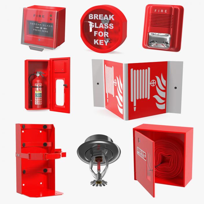 Fire Alarm Tools Collection 5 3D model