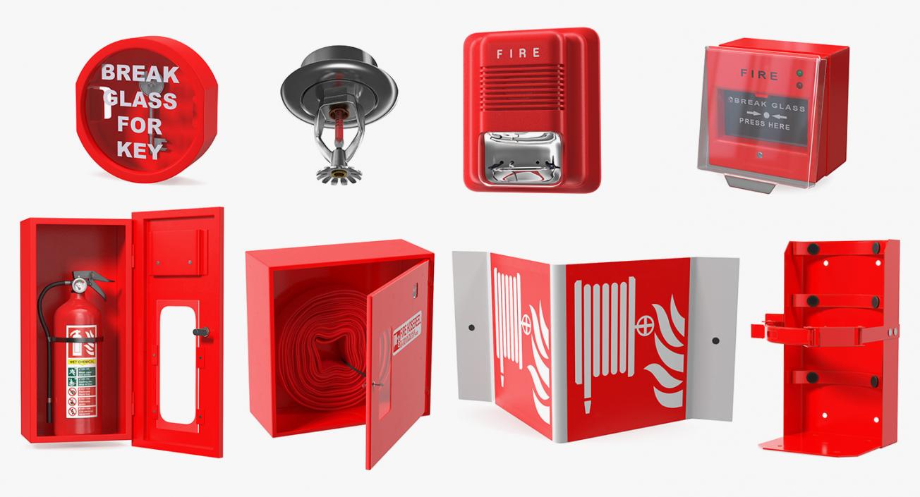 Fire Alarm Tools Collection 5 3D model