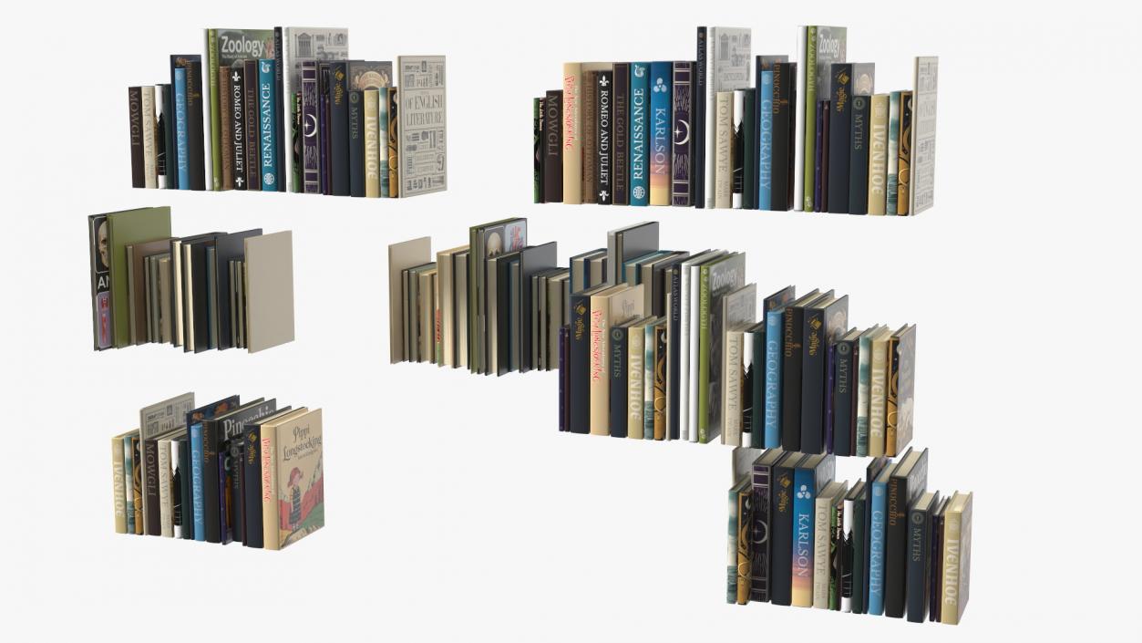 3D model Small Bookshelf