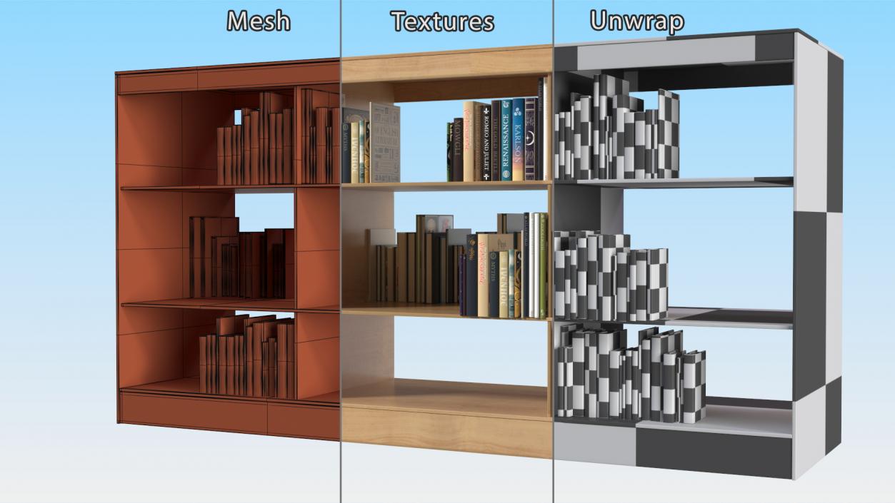 3D model Small Bookshelf