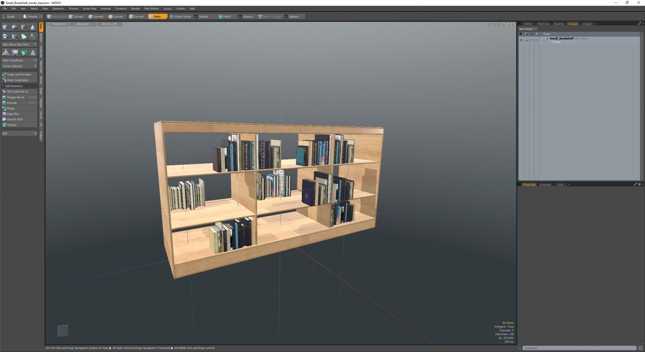 3D model Small Bookshelf