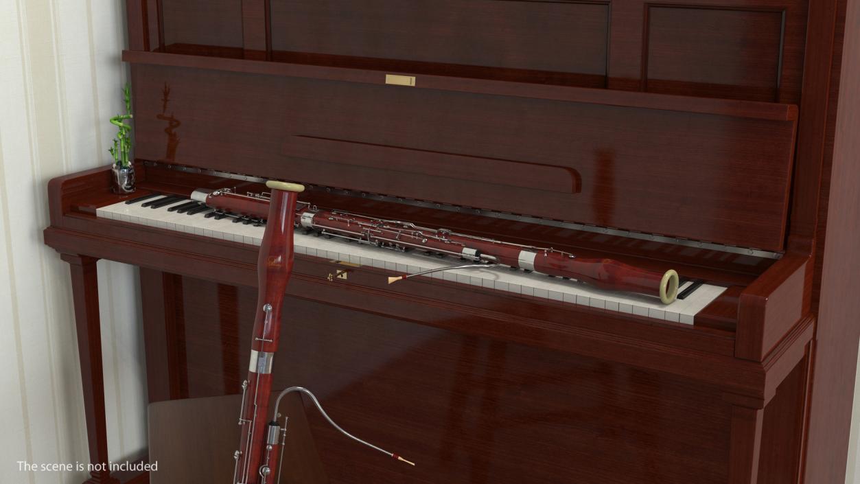 3D Bassoon Musical Instrument