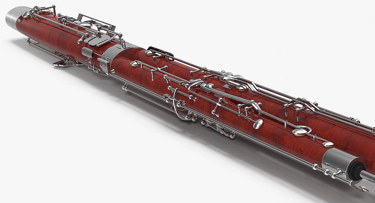 3D Bassoon Musical Instrument