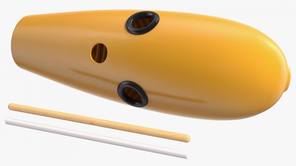 Latin Percussion LP243 Super Guiro with Scraper 3D