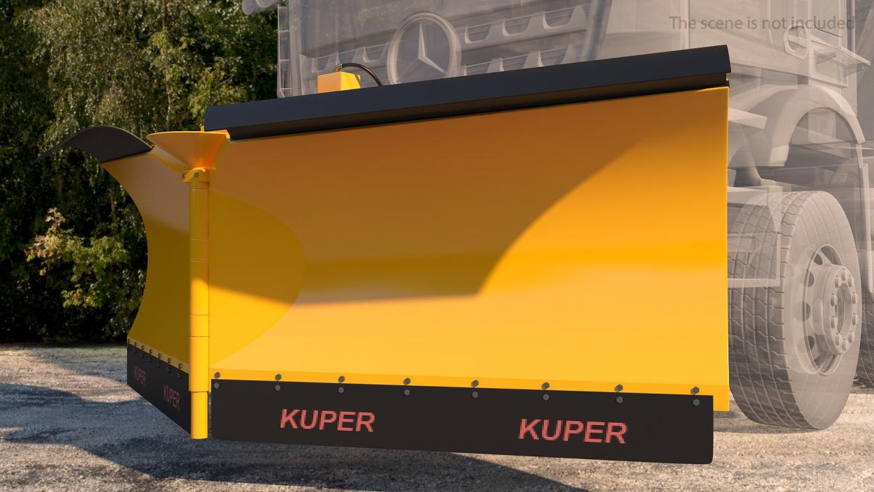 3D Kuper Snow Plough Blade model