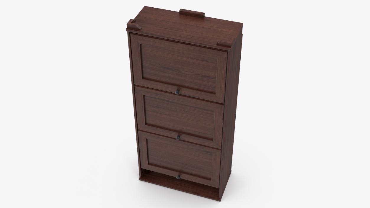 3D Shoe Cabinet Brusali Brown