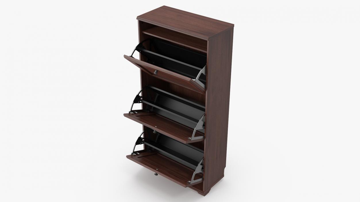 3D Shoe Cabinet Brusali Brown