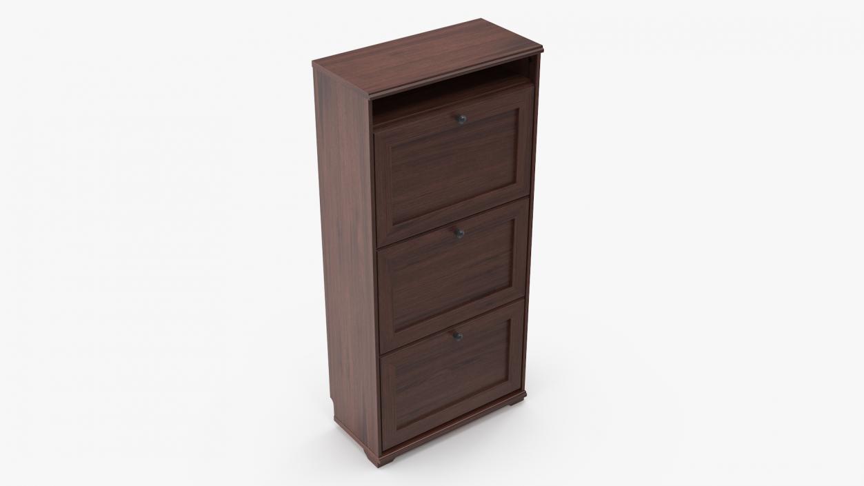 3D Shoe Cabinet Brusali Brown