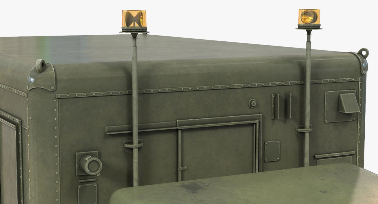 3D model M109 Shop Van Rigged