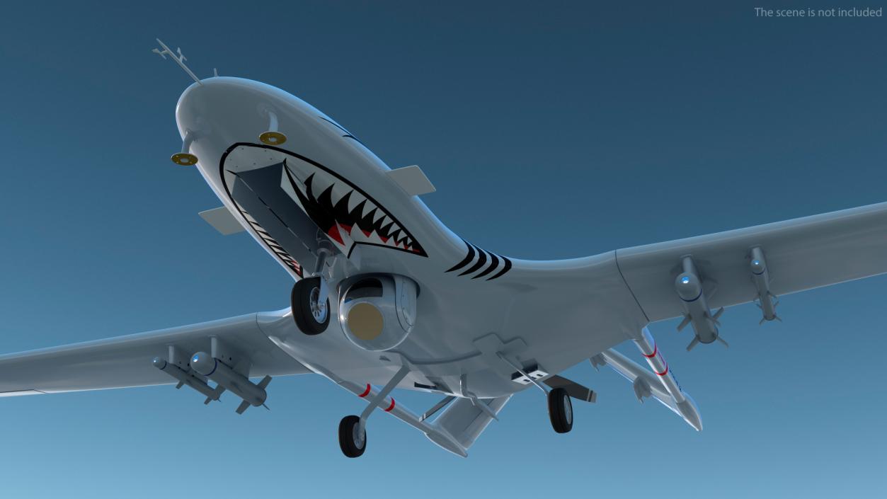 Bayraktar TB2 Unmanned Combat Aerial Vehicle 3D model