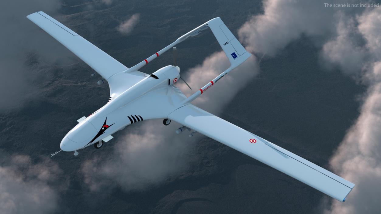 Bayraktar TB2 Unmanned Combat Aerial Vehicle 3D model