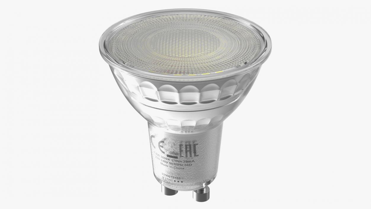 TIR Lens GU10 MR16 LED Bulb 3D