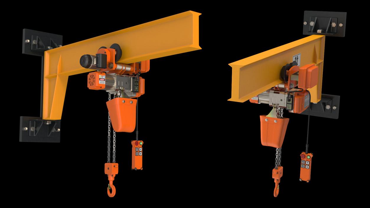 Pro Inch Beam Electric Chain Hoist 1T 3D