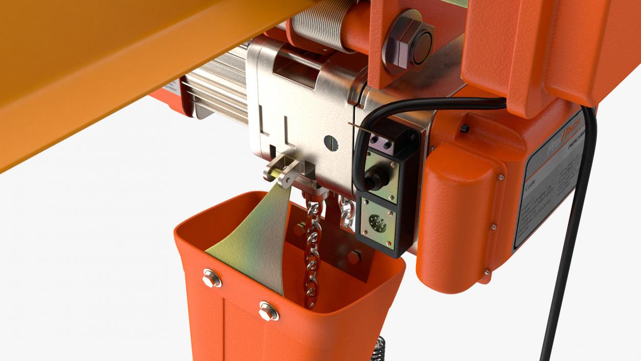 Pro Inch Beam Electric Chain Hoist 1T 3D