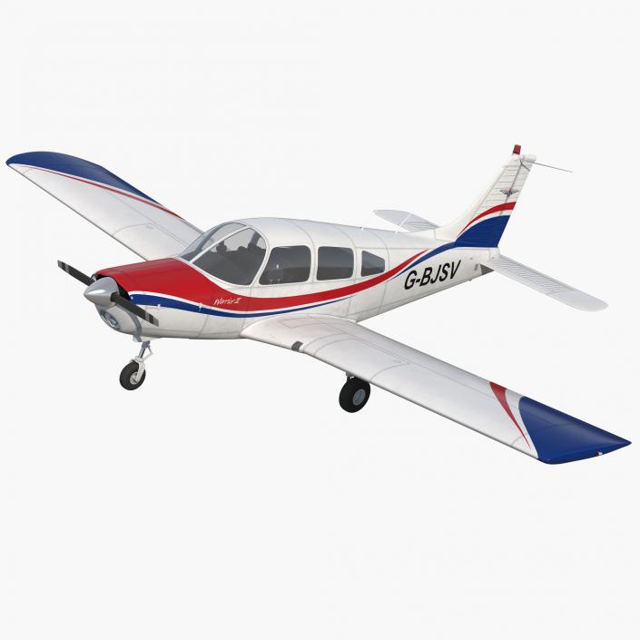 3D Piper PA28-161 Cherokee model