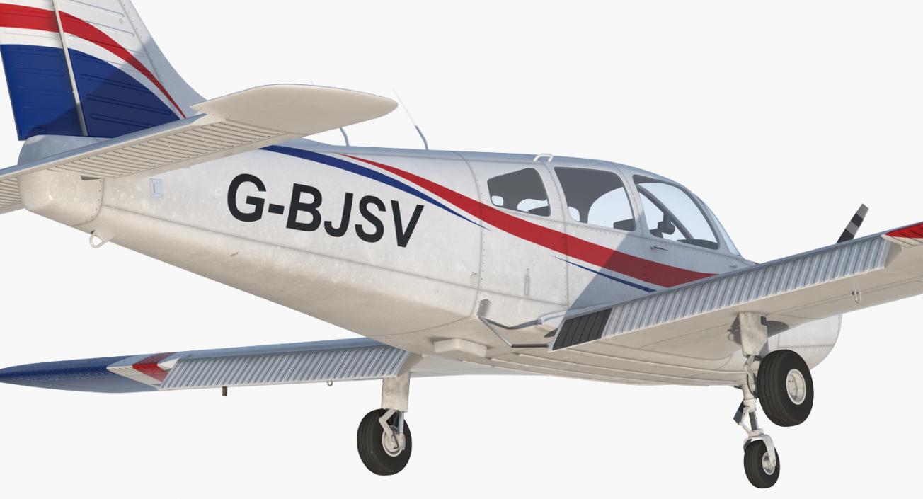 3D Piper PA28-161 Cherokee model