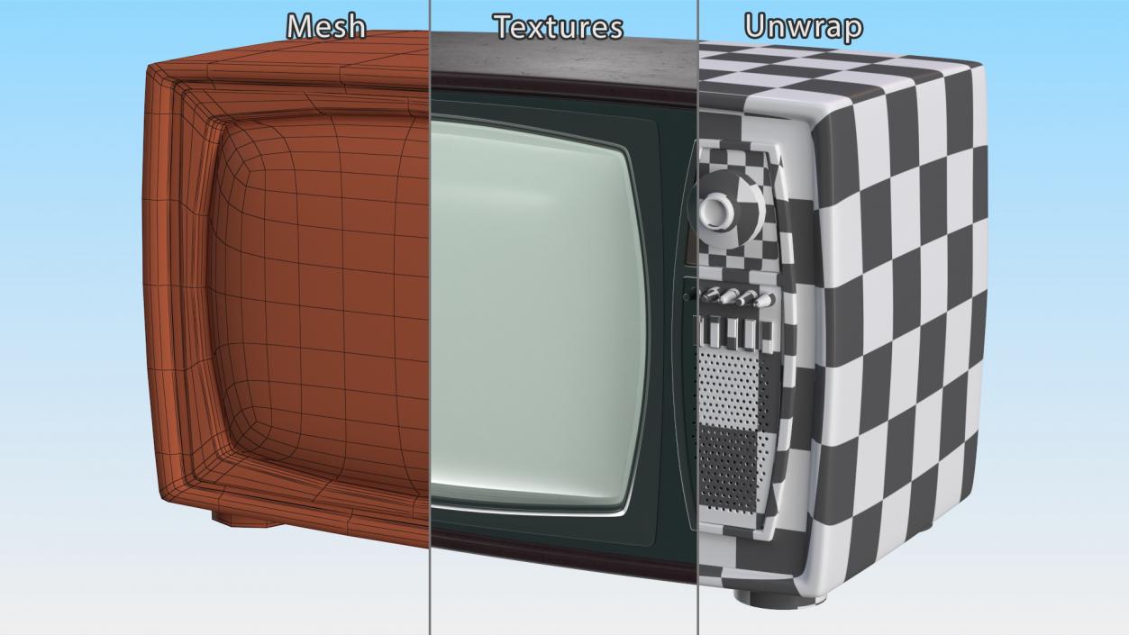 Old Retro TV 3D