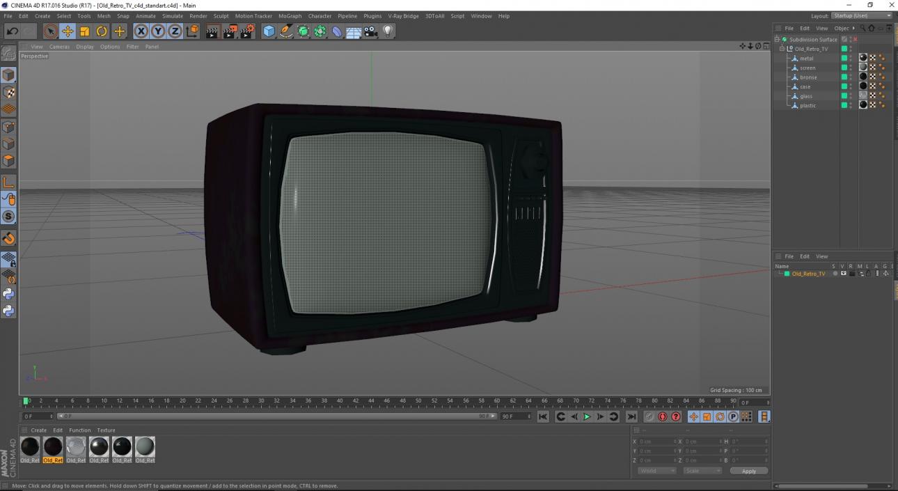 Old Retro TV 3D